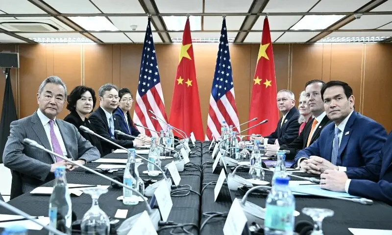 Rubio holds talks with China's Wang Yi as regional powers join Asean meeting