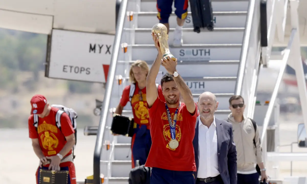 FIFA World Cup heroes Spain return home ahead of victory parade
