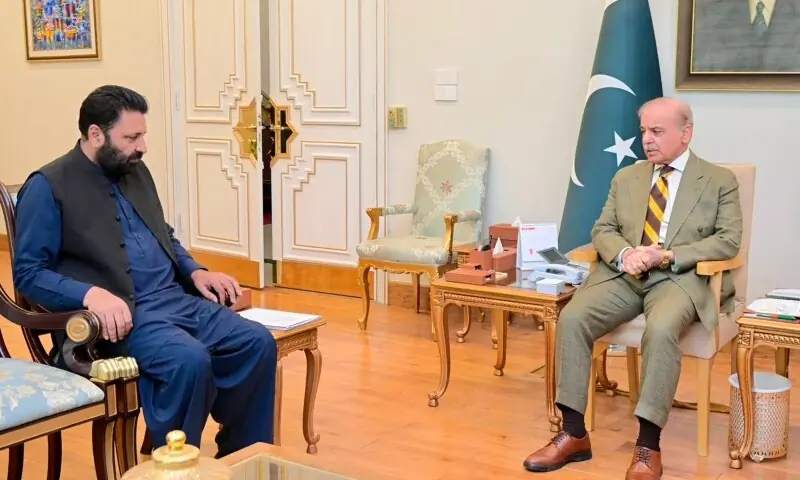 Centre committed to working closely with GB government, PM tells CM Amjad Hussain