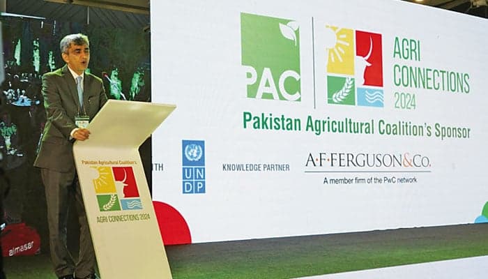 Agriculture industry representatives attend the Agri-Connections conference in Lahore; 2024 file photograph