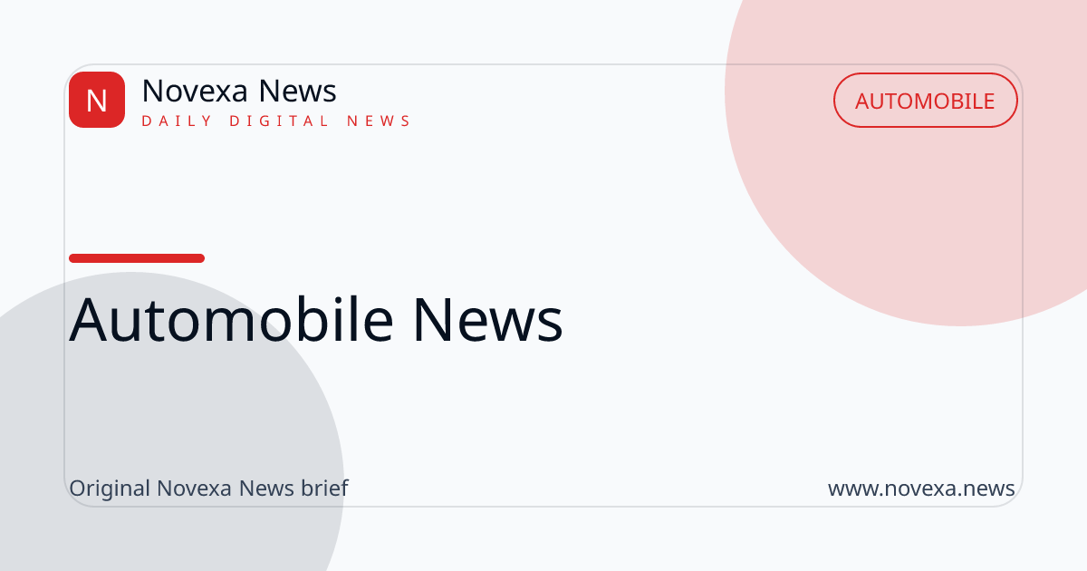 Automobile news