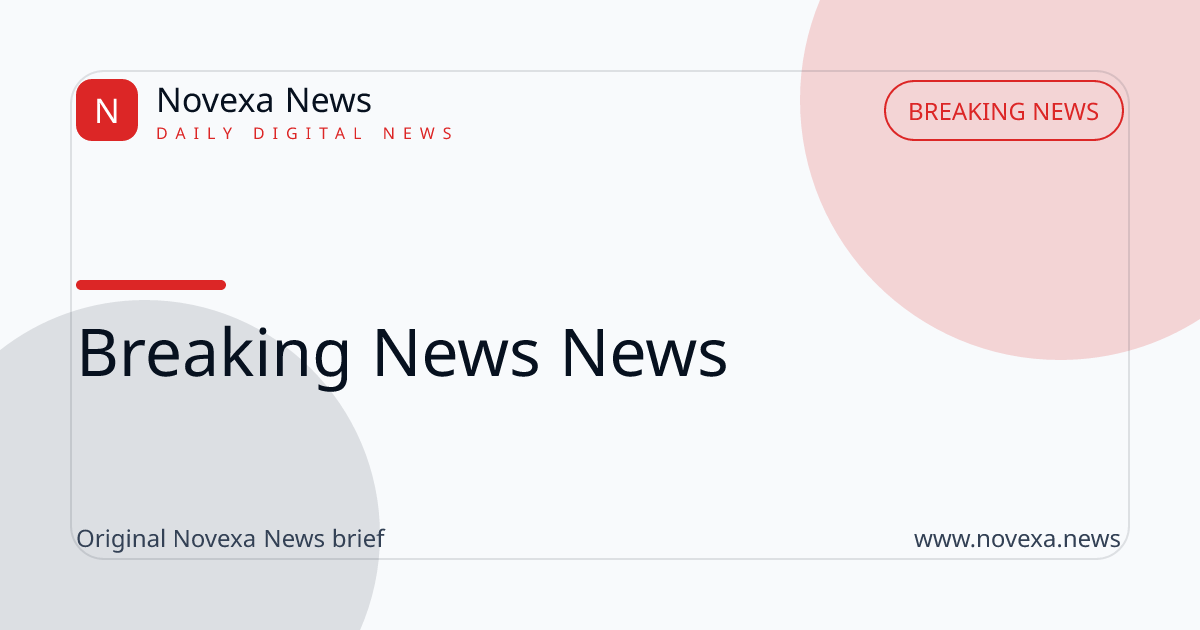 Breaking News news