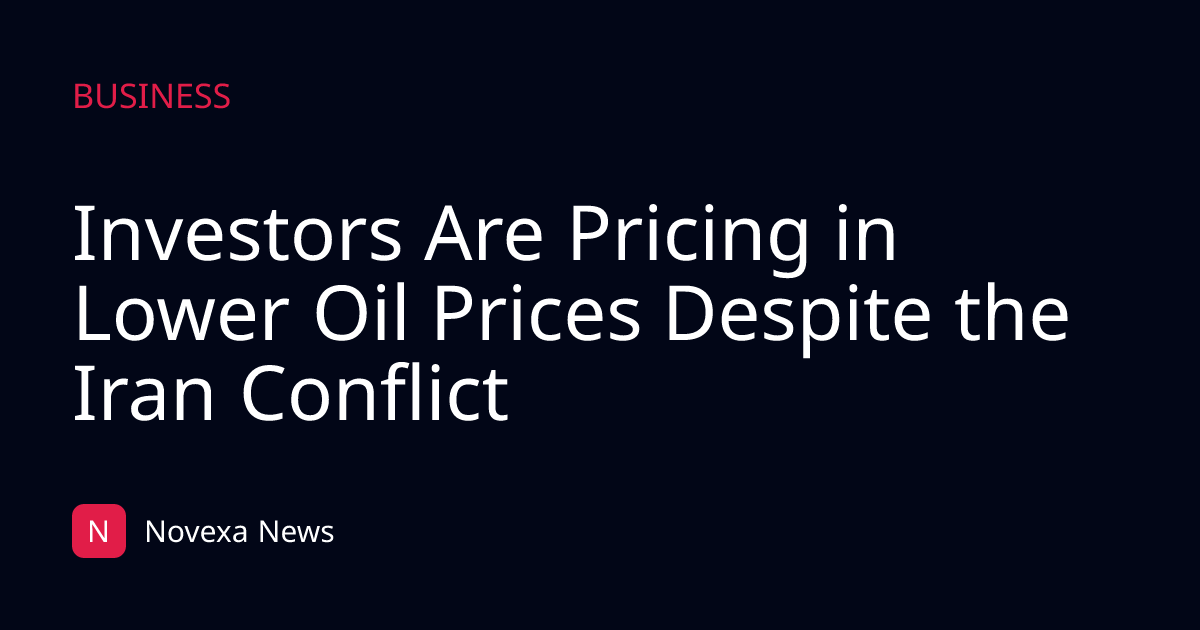 Investors Are Pricing in Lower Oil Prices Despite the Iran Conflict