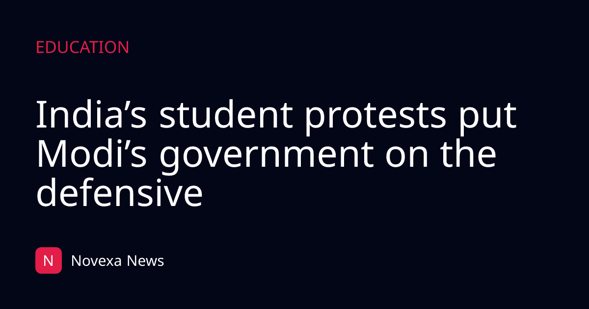 India’s student protests put Modi’s government on the defensive