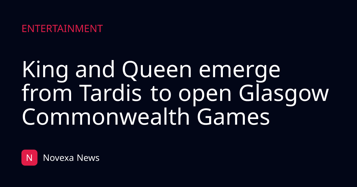 King and Queen emerge from Tardis to open Glasgow Commonwealth Games