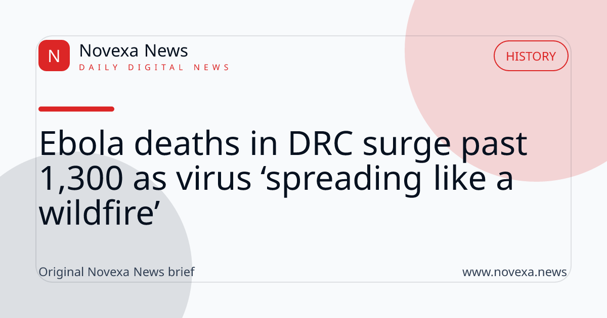 Ebola deaths in DRC surge past 1,300 as virus ‘spreading like a wildfire’