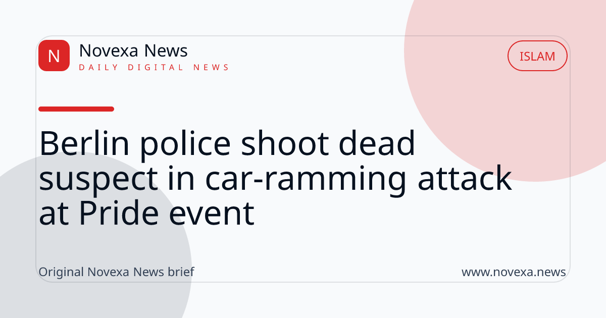 Berlin police shoot dead suspect in car-ramming attack at Pride event