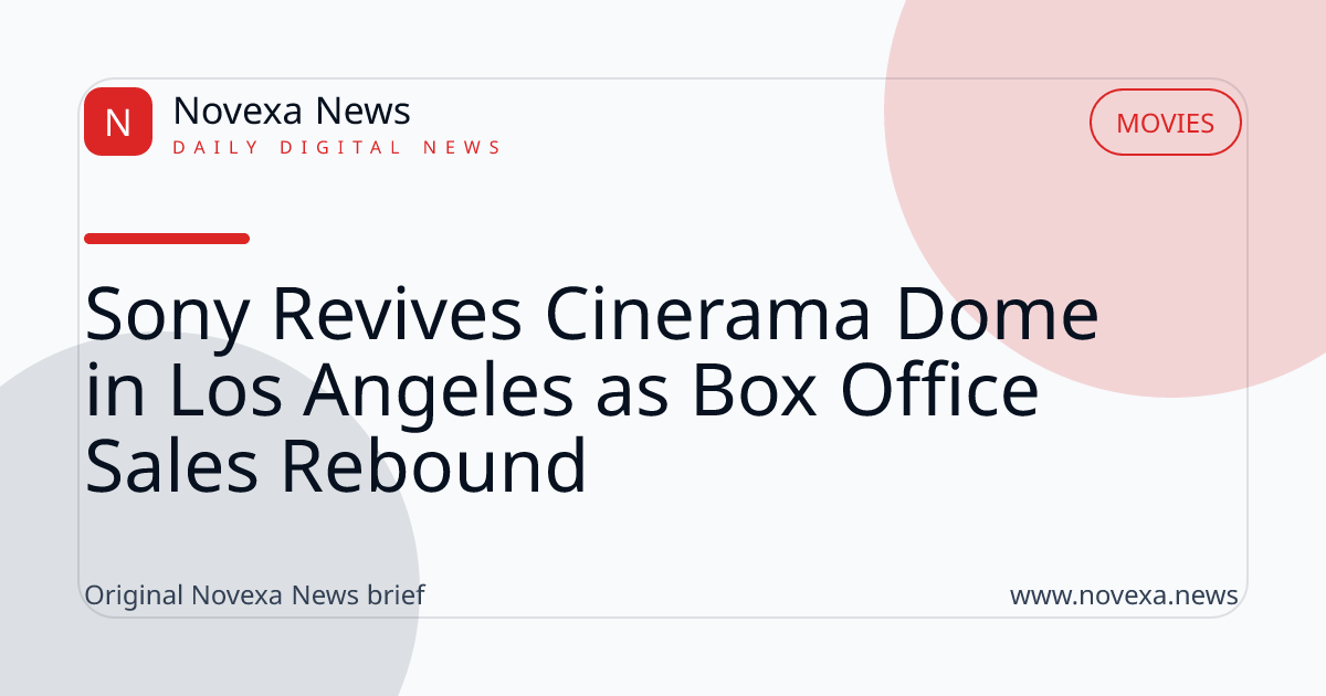 Sony Revives Cinerama Dome in Los Angeles as Box Office Sales Rebound