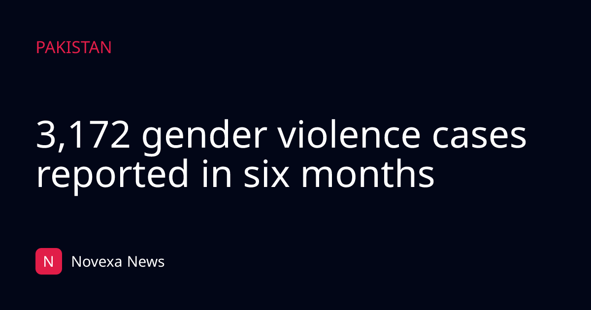 3,172 gender violence cases reported in six months