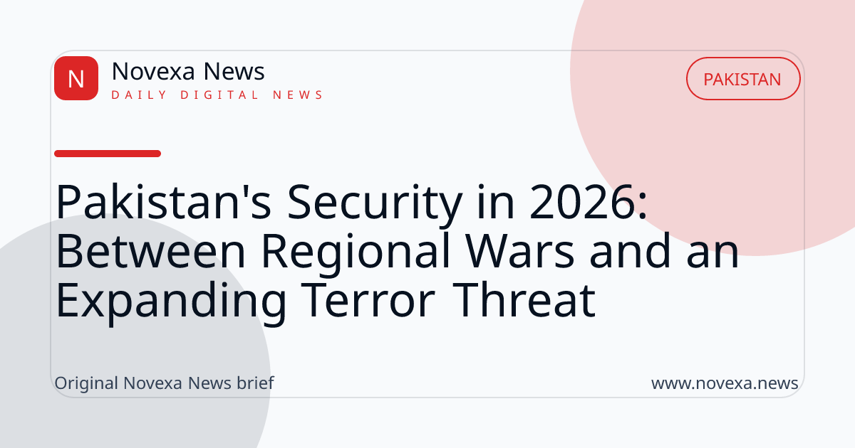 Pakistan's Security in 2026: Between Regional Wars and an Expanding Terror Threat