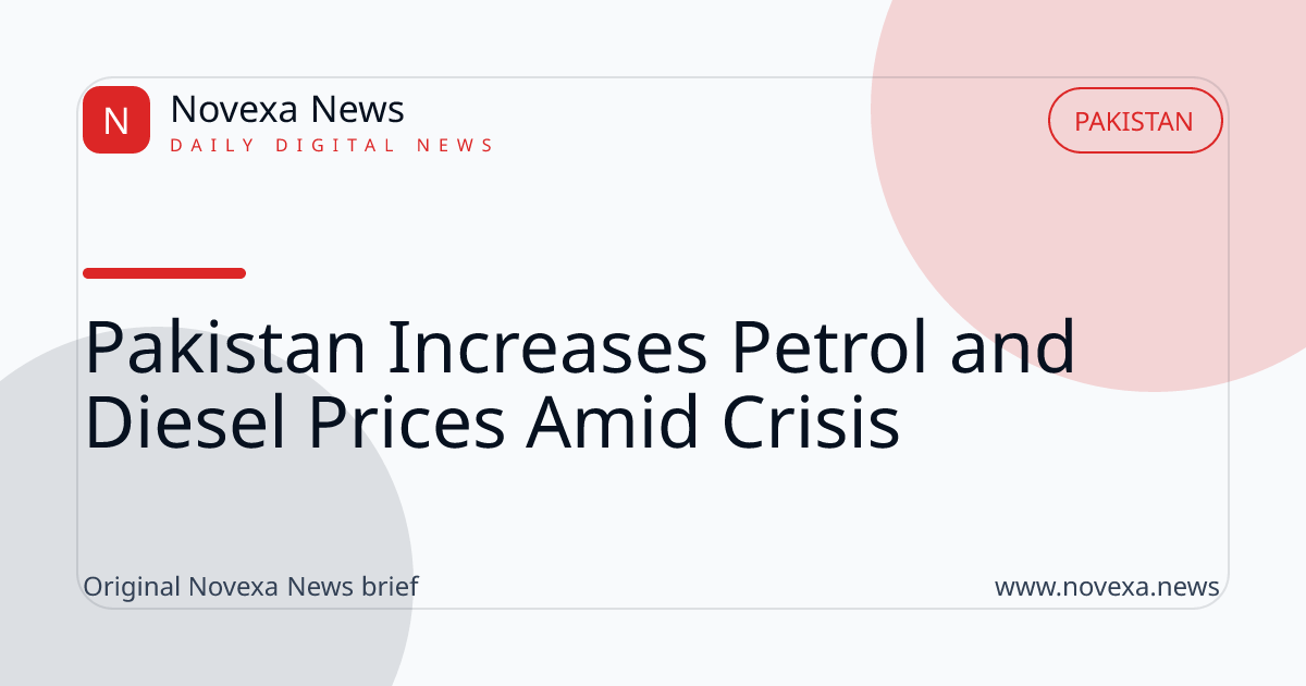 Pakistan petrol and diesel price increase details