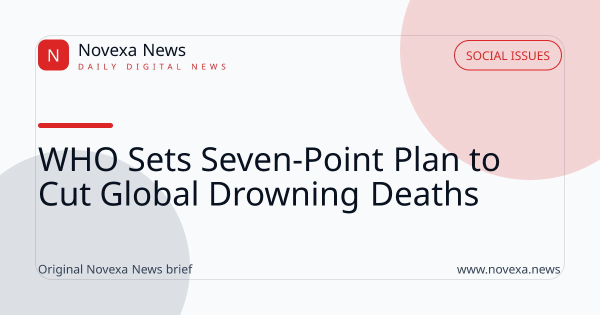 WHO Sets Seven-Point Plan to Cut Global Drowning Deaths