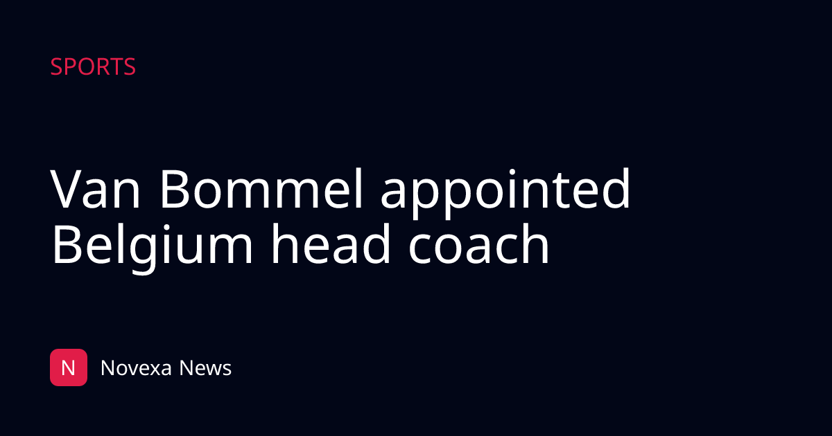 Van Bommel appointed Belgium head coach
