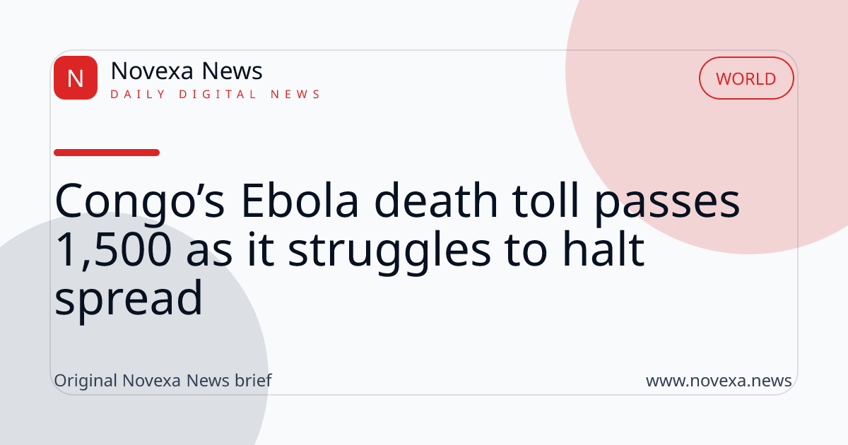 Congo’s Ebola death toll passes 1,500 as it struggles to halt spread