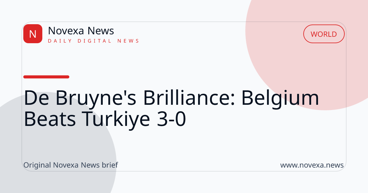 Kevin De Bruyne scores during Belgium vs Turkiye match in Nations League