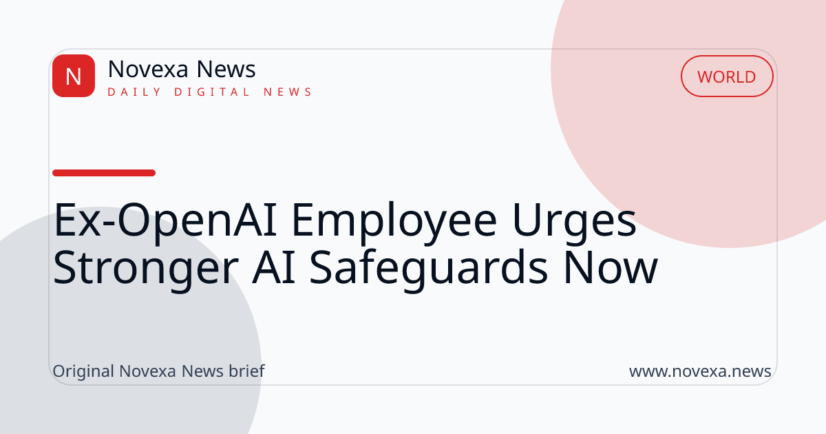 Ex-OpenAI worker David Robinson discusses AI safety measures