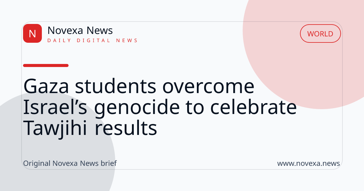 Gaza students overcome Israel’s genocide to celebrate Tawjihi results
