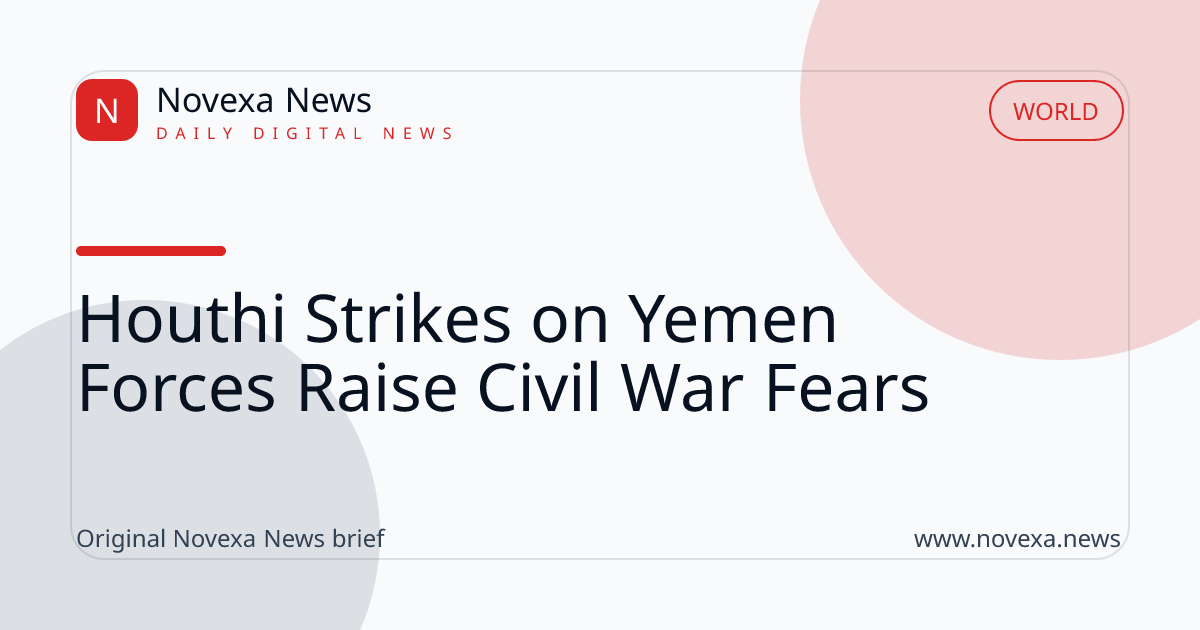 Armed men in Yemen near a conflict zone amid rising tensions