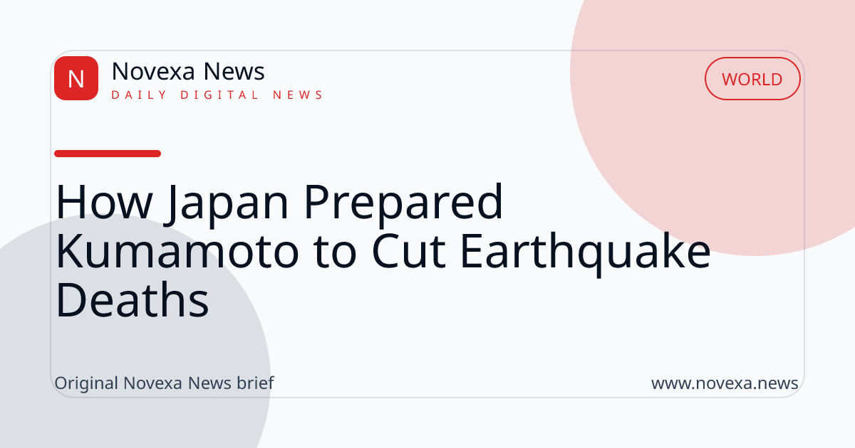 Earthquake-resistant buildings and emergency response efforts in Kumamoto, Japan
