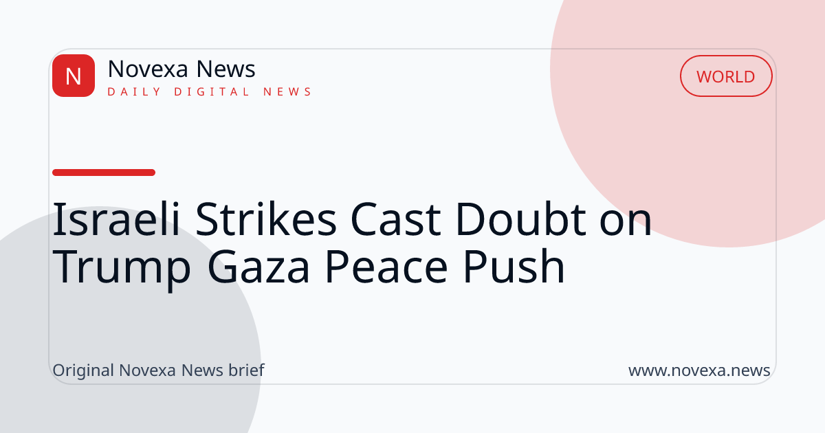 Smoke rising over Gaza after renewed Israeli strikes amid ceasefire and peace plan talks
