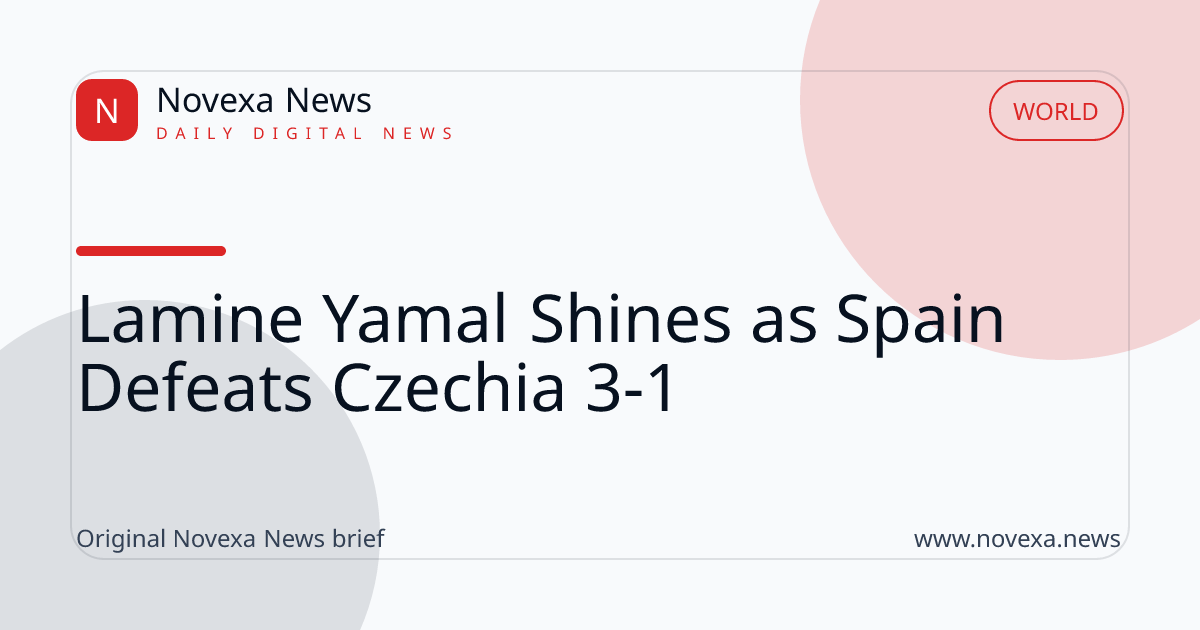 Lamine Yamal scores in Spain vs Czechia match