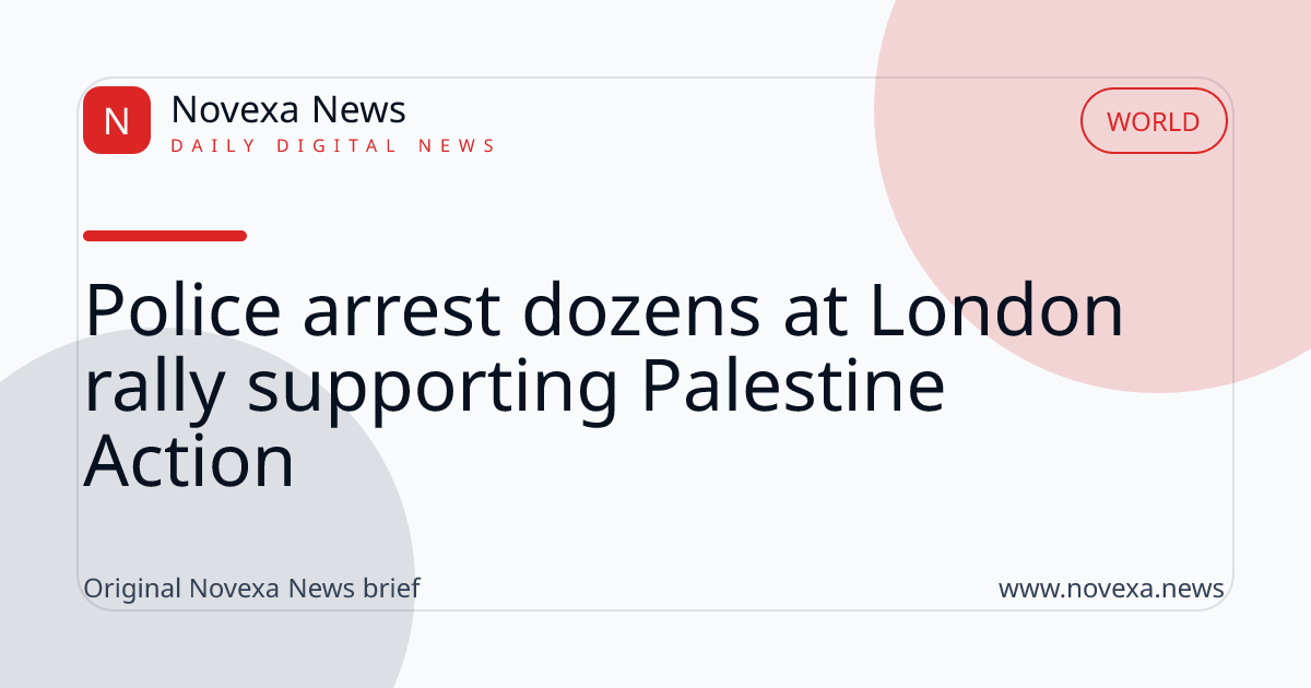 Police arrest dozens at London rally supporting Palestine Action