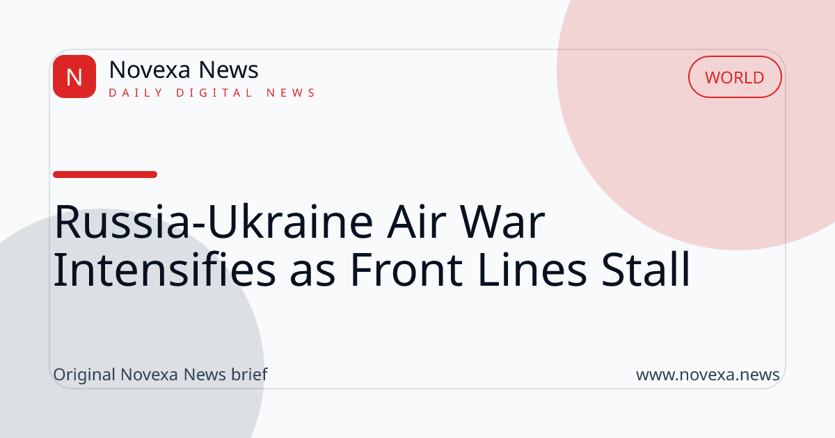 Military drones and air-defense systems representing the Russia-Ukraine air war
