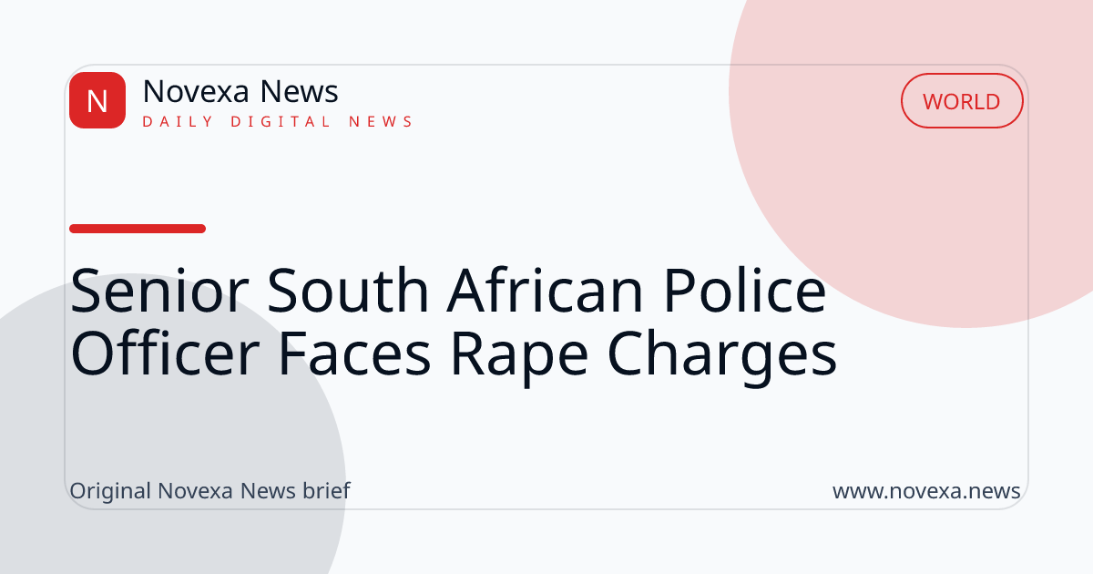 Top South African police officer charged with raping and grooming minors