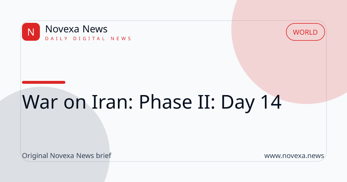 War on Iran: Phase II: Day 14